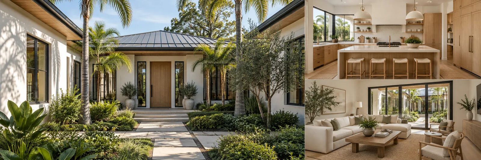 Contemporary courtyard home used for the illustrative property record